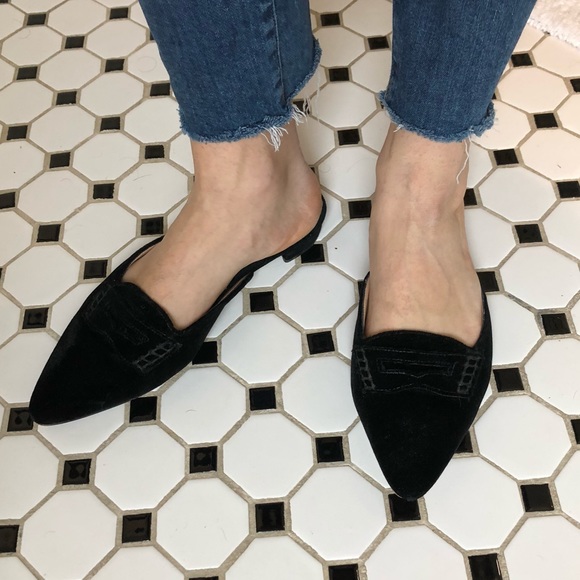 j crew pointed toe slide